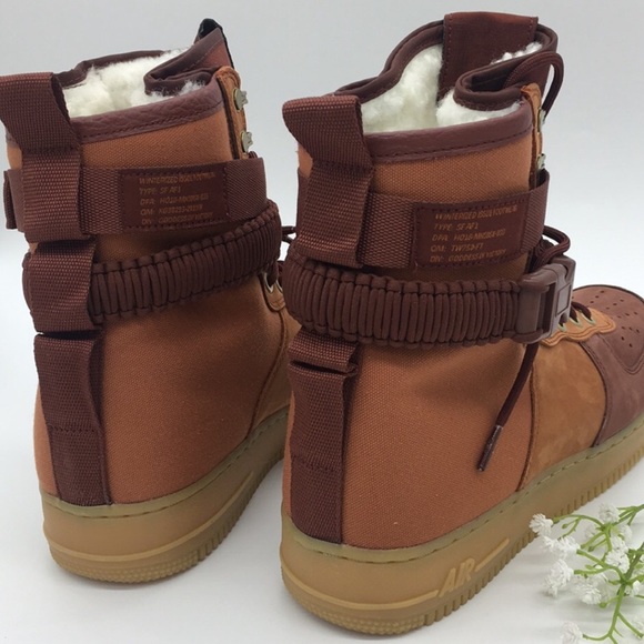 Nike SF AF1 PRM dark russet/pueblo brown - Picture 5 of 8